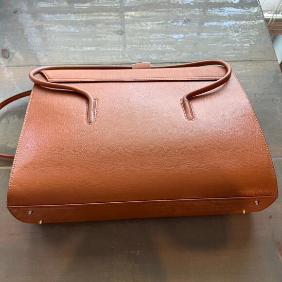 Cleo & Patek Paris Camel Leather Vintage Briefcase - Picture 8 of 10